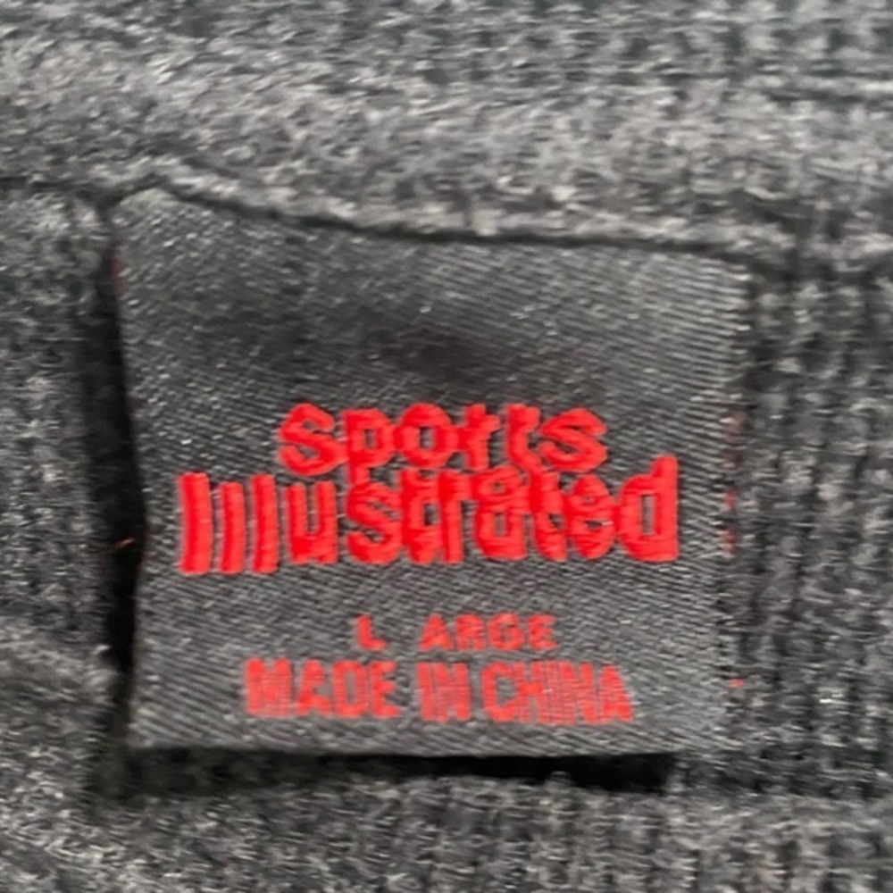 Sports Illustrated Mens Sweater Black Heathered Long Sleeves Crew Pullover,Large - Picture 4 of 4